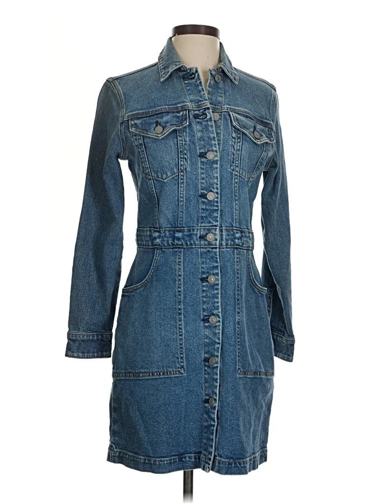 Faherty Denim Dress - 4